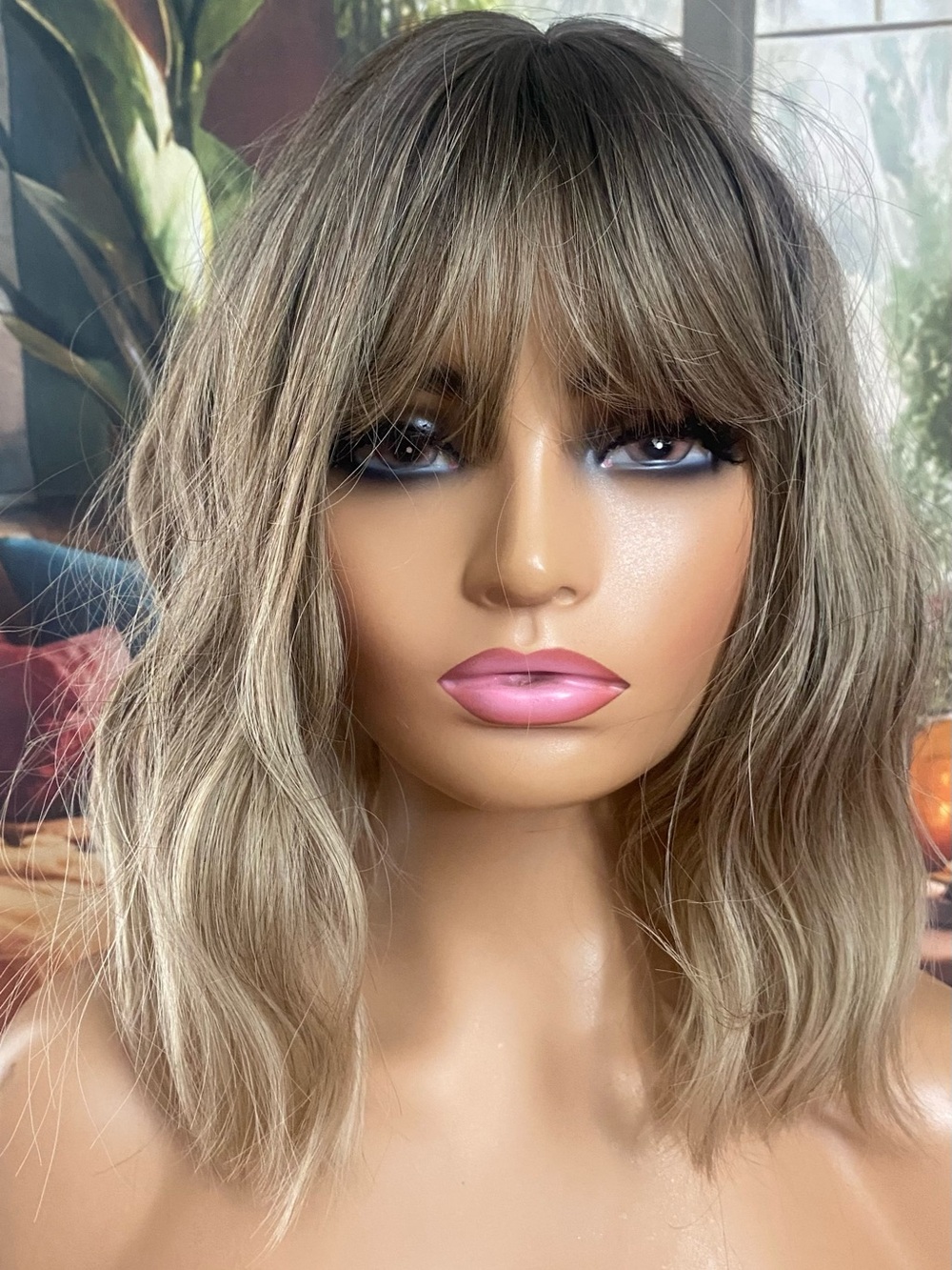 CLEARANCE Rooted Dirty ash blonde wig -
